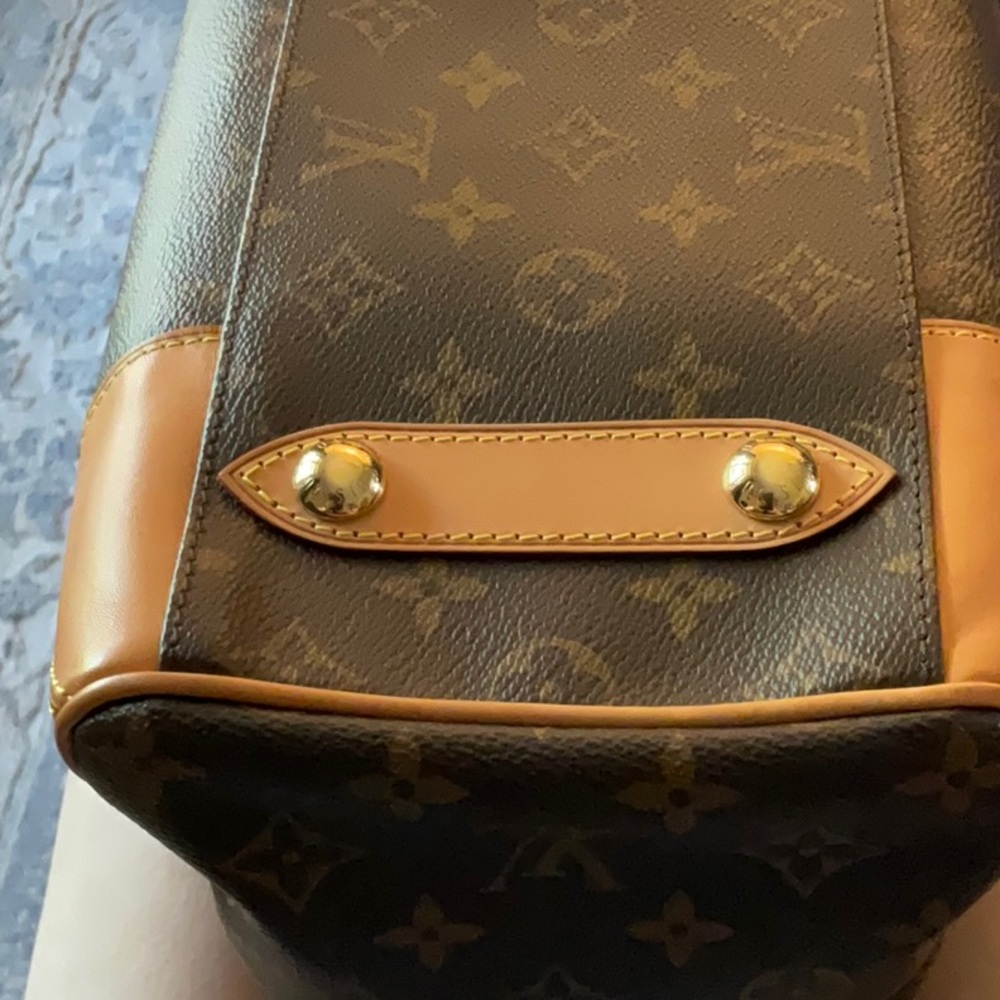 Louis Vuitton Brown Monogram Satchel with Tan Trim - Picture 5 of 16